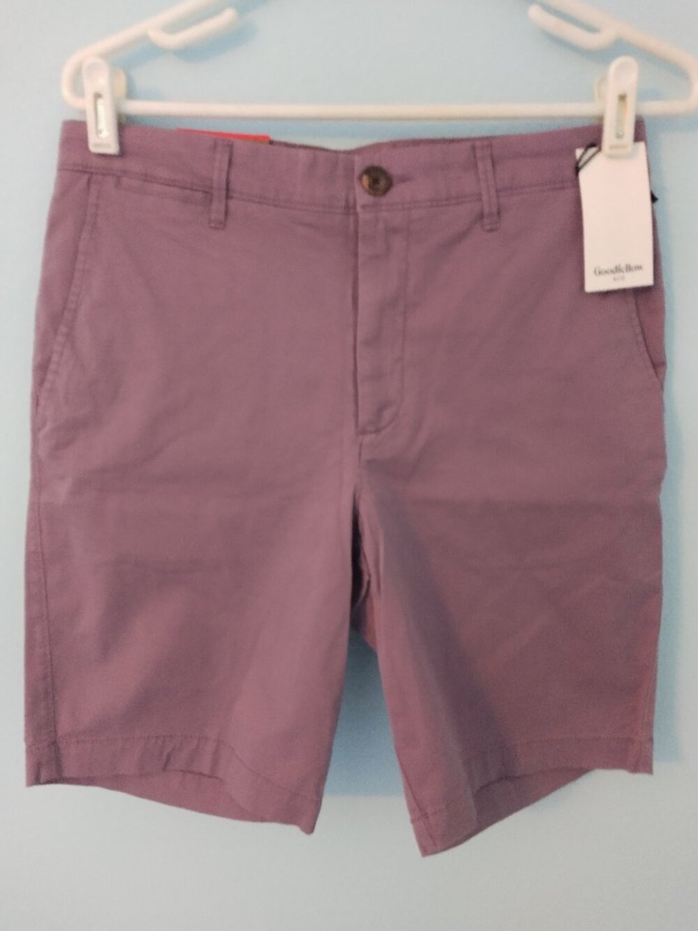 NWT Goodfellow & Co. Men shorts 30X9 Refined Plum Flat Front